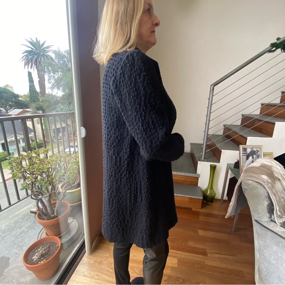 Eileen Fisher Black wool jacket small - Picture 5 of 10